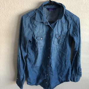 BCBG Max Azria Jean Button Down